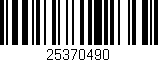 Código de barras (EAN, GTIN, SKU, ISBN): '25370490'