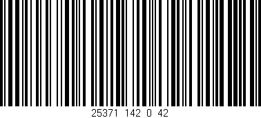 Código de barras (EAN, GTIN, SKU, ISBN): '25371_142_0_42'