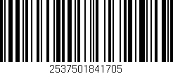 Código de barras (EAN, GTIN, SKU, ISBN): '2537501841705'