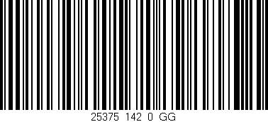 Código de barras (EAN, GTIN, SKU, ISBN): '25375_142_0_GG'