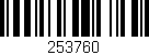 Código de barras (EAN, GTIN, SKU, ISBN): '253760'