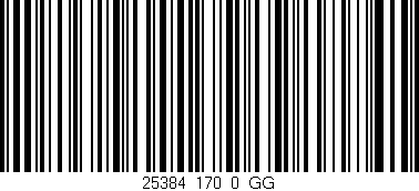 Código de barras (EAN, GTIN, SKU, ISBN): '25384_170_0_GG'