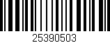 Código de barras (EAN, GTIN, SKU, ISBN): '25390503'