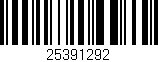 Código de barras (EAN, GTIN, SKU, ISBN): '25391292'