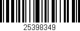 Código de barras (EAN, GTIN, SKU, ISBN): '25398349'