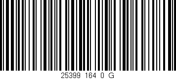 Código de barras (EAN, GTIN, SKU, ISBN): '25399_164_0_G'