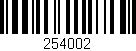 Código de barras (EAN, GTIN, SKU, ISBN): '254002'