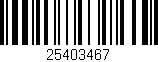 Código de barras (EAN, GTIN, SKU, ISBN): '25403467'