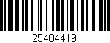 Código de barras (EAN, GTIN, SKU, ISBN): '25404419'