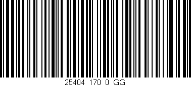 Código de barras (EAN, GTIN, SKU, ISBN): '25404_170_0_GG'