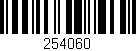 Código de barras (EAN, GTIN, SKU, ISBN): '254060'