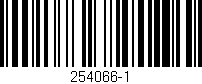 Código de barras (EAN, GTIN, SKU, ISBN): '254066-1'
