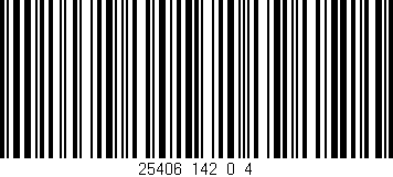 Código de barras (EAN, GTIN, SKU, ISBN): '25406_142_0_4'