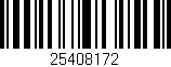 Código de barras (EAN, GTIN, SKU, ISBN): '25408172'