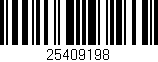 Código de barras (EAN, GTIN, SKU, ISBN): '25409198'