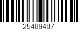 Código de barras (EAN, GTIN, SKU, ISBN): '25409407'
