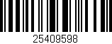 Código de barras (EAN, GTIN, SKU, ISBN): '25409598'