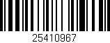 Código de barras (EAN, GTIN, SKU, ISBN): '25410967'