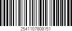 Código de barras (EAN, GTIN, SKU, ISBN): '2541107809151'