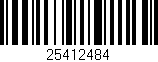 Código de barras (EAN, GTIN, SKU, ISBN): '25412484'