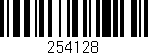 Código de barras (EAN, GTIN, SKU, ISBN): '254128'