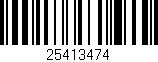 Código de barras (EAN, GTIN, SKU, ISBN): '25413474'