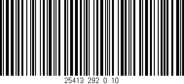 Código de barras (EAN, GTIN, SKU, ISBN): '25413_292_0_10'
