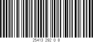 Código de barras (EAN, GTIN, SKU, ISBN): '25413_292_0_8'