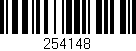 Código de barras (EAN, GTIN, SKU, ISBN): '254148'