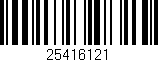 Código de barras (EAN, GTIN, SKU, ISBN): '25416121'
