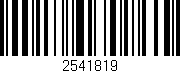 Código de barras (EAN, GTIN, SKU, ISBN): '2541819'