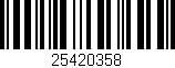 Código de barras (EAN, GTIN, SKU, ISBN): '25420358'