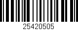 Código de barras (EAN, GTIN, SKU, ISBN): '25420505'