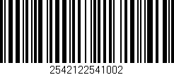 Código de barras (EAN, GTIN, SKU, ISBN): '2542122541002'