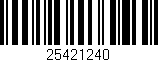 Código de barras (EAN, GTIN, SKU, ISBN): '25421240'