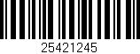 Código de barras (EAN, GTIN, SKU, ISBN): '25421245'