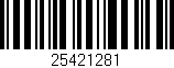 Código de barras (EAN, GTIN, SKU, ISBN): '25421281'