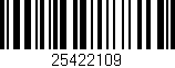 Código de barras (EAN, GTIN, SKU, ISBN): '25422109'