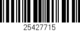 Código de barras (EAN, GTIN, SKU, ISBN): '25427715'