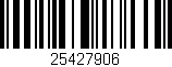 Código de barras (EAN, GTIN, SKU, ISBN): '25427906'