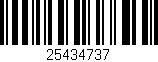 Código de barras (EAN, GTIN, SKU, ISBN): '25434737'