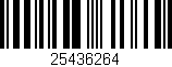 Código de barras (EAN, GTIN, SKU, ISBN): '25436264'