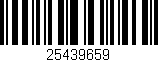 Código de barras (EAN, GTIN, SKU, ISBN): '25439659'