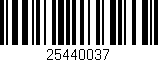 Código de barras (EAN, GTIN, SKU, ISBN): '25440037'