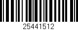 Código de barras (EAN, GTIN, SKU, ISBN): '25441512'