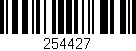 Código de barras (EAN, GTIN, SKU, ISBN): '254427'