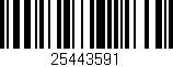 Código de barras (EAN, GTIN, SKU, ISBN): '25443591'