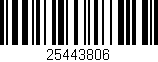 Código de barras (EAN, GTIN, SKU, ISBN): '25443806'