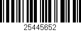 Código de barras (EAN, GTIN, SKU, ISBN): '25445652'