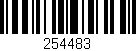 Código de barras (EAN, GTIN, SKU, ISBN): '254483'
